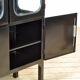 Vintage Glass & Iron Medical Cabinet, 1970s