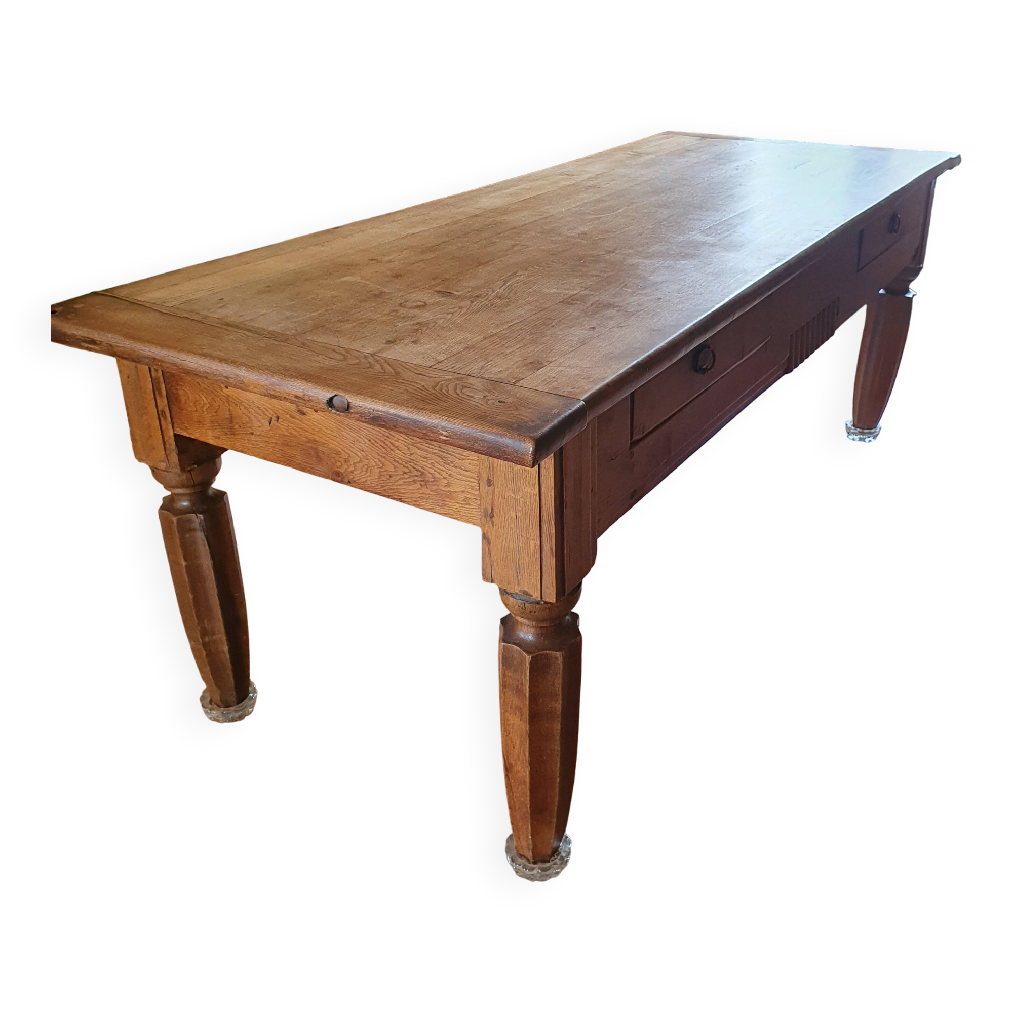 Table de ferme en chêne