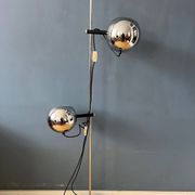 Chrome ball floor lamp Herda Mid-Century 1970s