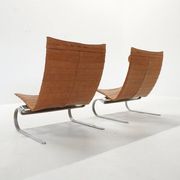 Set of PK20 Lounge Chairs by Poul Kjaerholm for E. Kold Christensen, 1960s