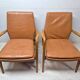 Pair of Scandinavian armchairs attributed to Axel Larsson, circa 1960.