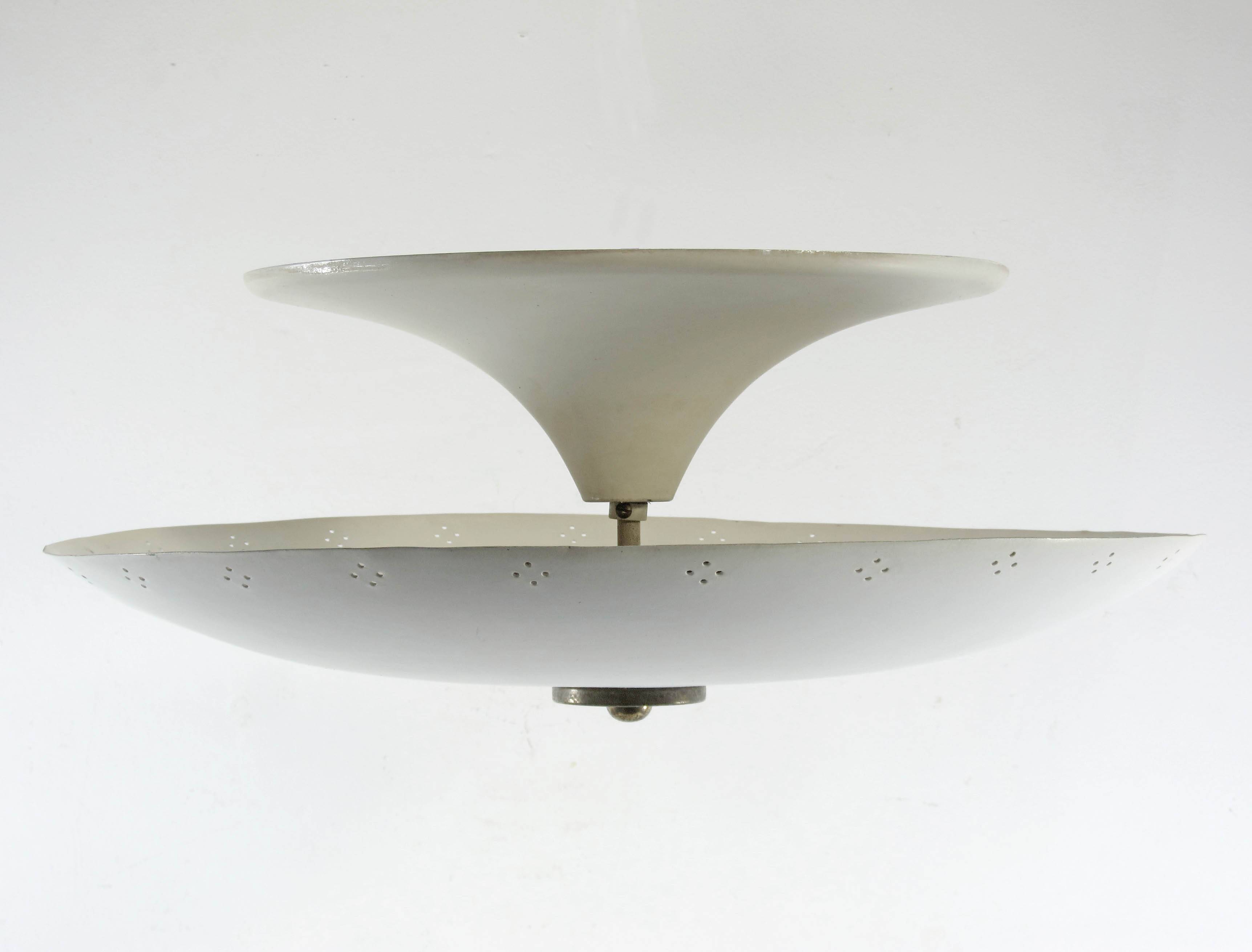 Super Rare 1950s Italian Reversed Umbrella Ceiling Lamp – Gino Sarfatti Sty