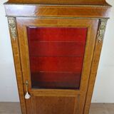 library - Louis XVI style display cabinet, in marquetry / second half of the 20th century