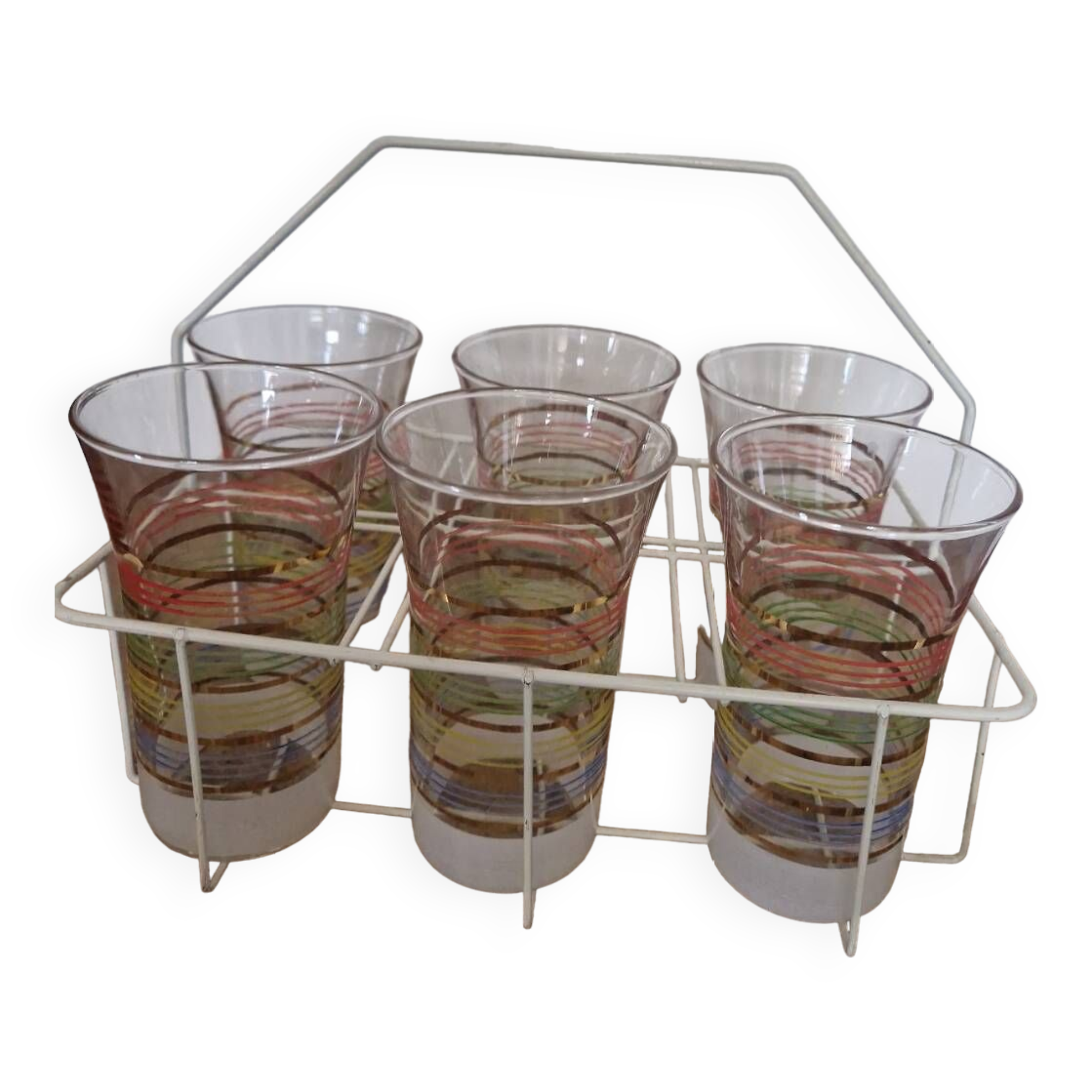 Vintage lemonade glasses service garden terrace aperitif