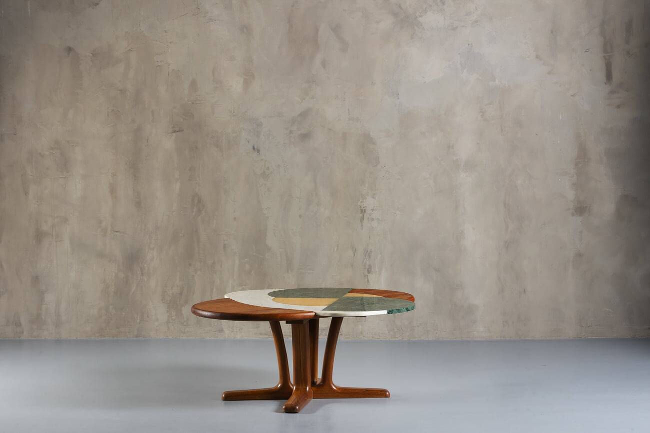 Kamikaze Egg Marble Coffee Table by Corina Olaru, Romania, 2023