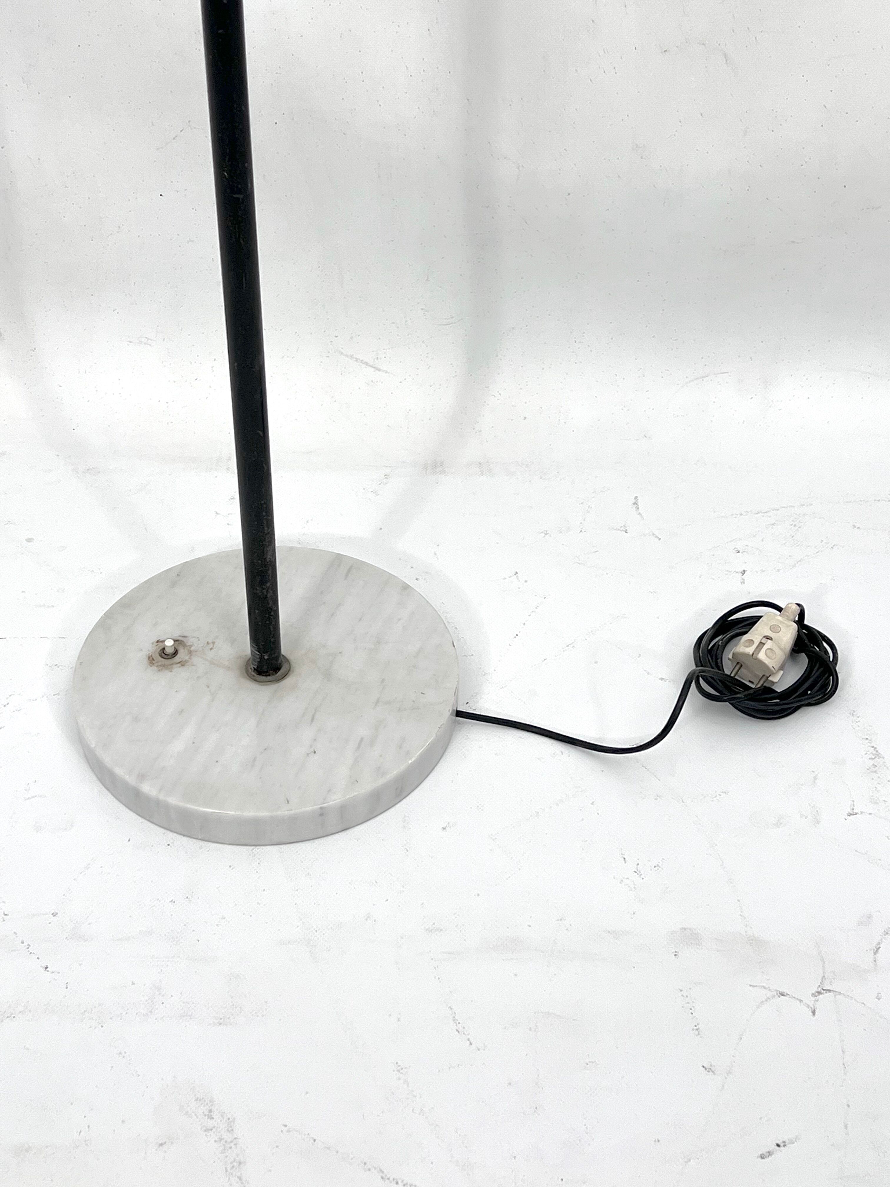 Mid-century Modern three arms floor lamp by Stilux Milano. Italy 1950s