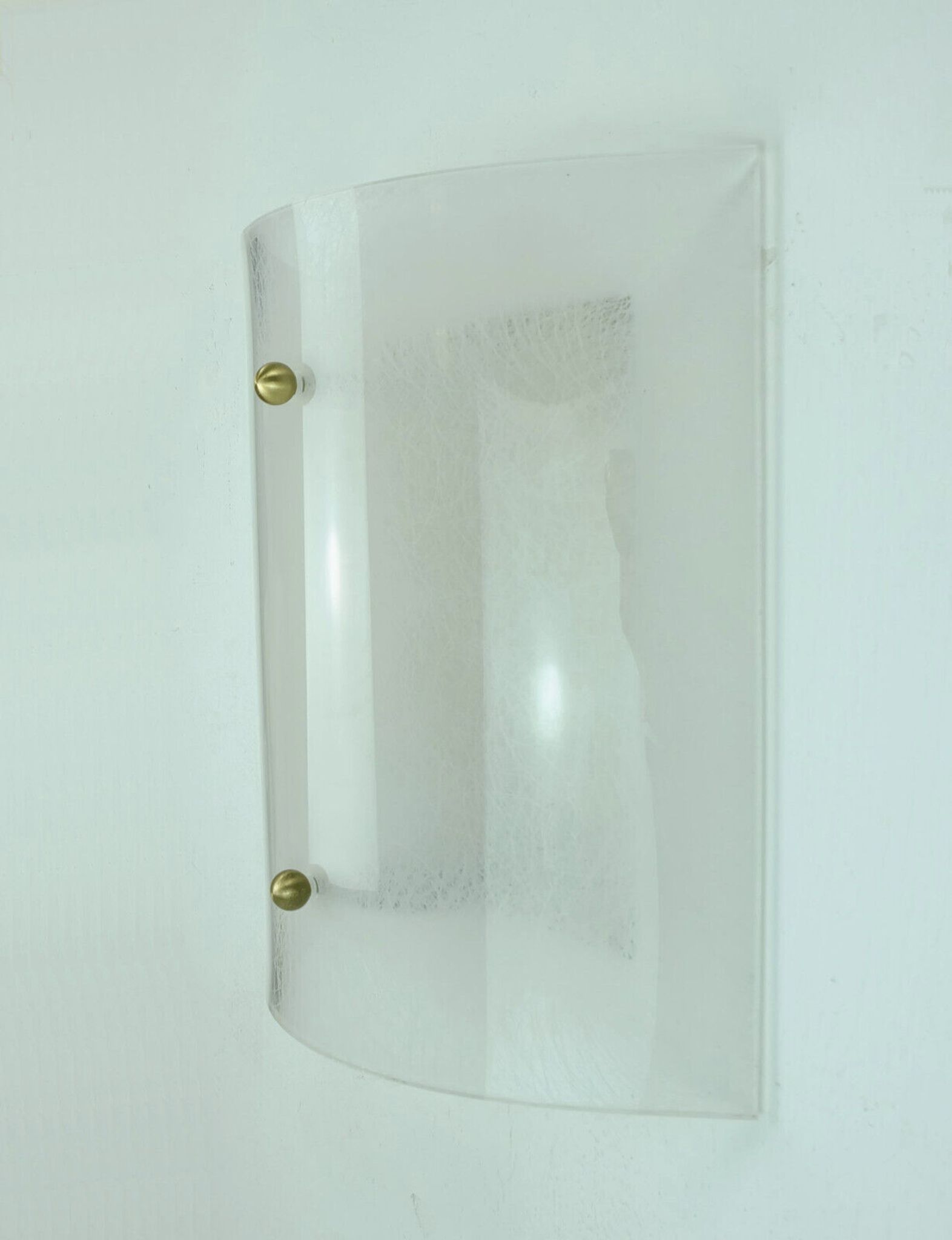 Mid century sconce acrylic and brass 1960s 1970s lucite wall lamp