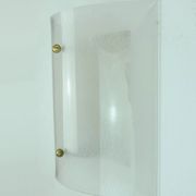 Mid century sconce acrylic and brass 1960s 1970s lucite wall lamp