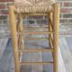 Wooden and straw stool