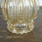 Orange moulded glass lampshade