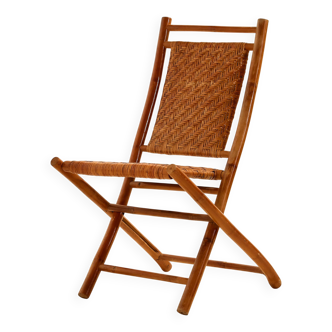 Chaise pliable en bambou