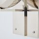 Pair of modernist wall lights by Claude Parent, nickel-plated steel, 1992.