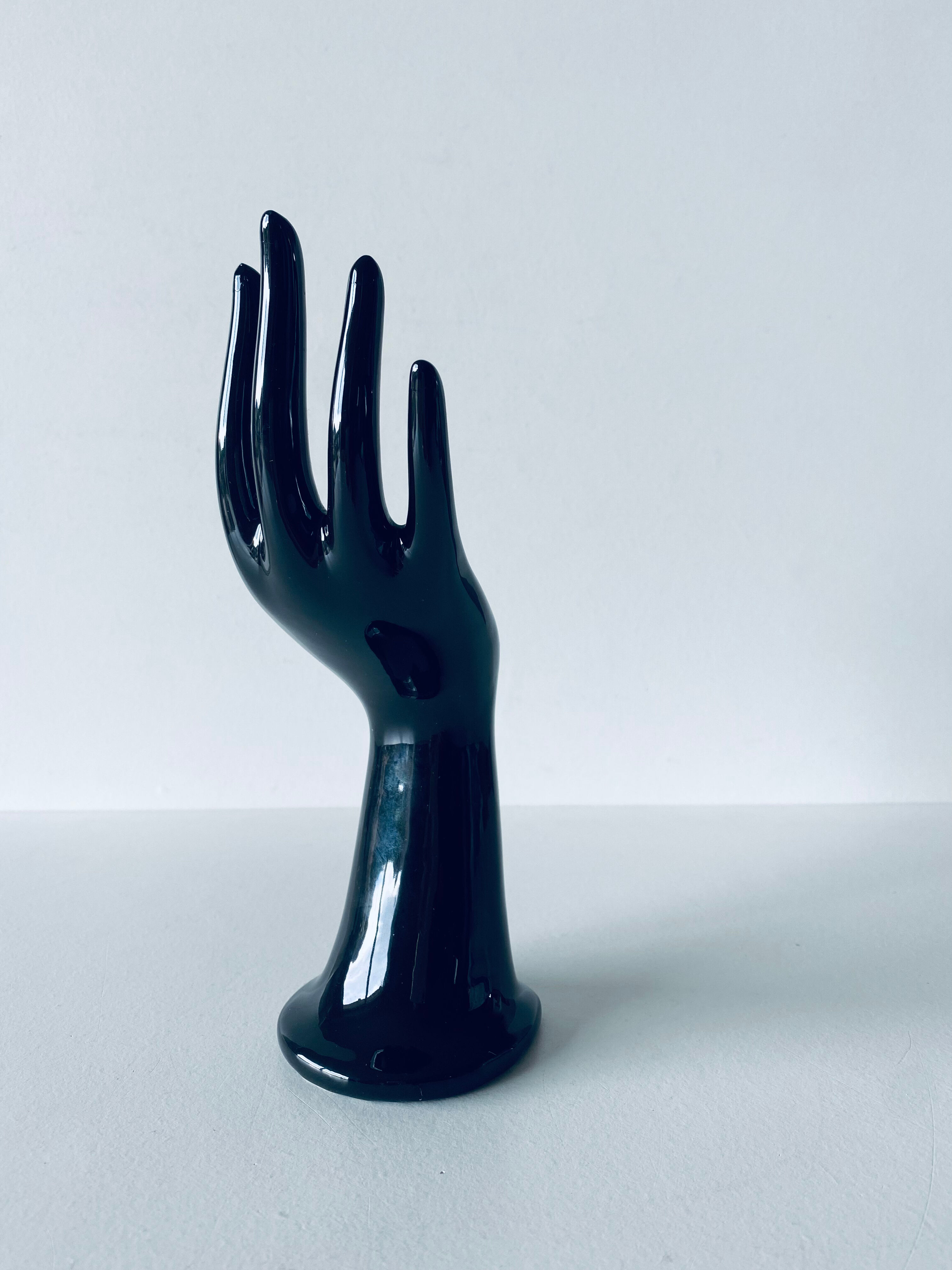 Hand vase and ceramic jewelry holder