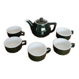 Service à café/thé , bistrot en porcelaine verte