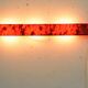 Long vintage red wall light