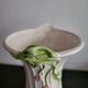 Vintage twisted barbotine vase