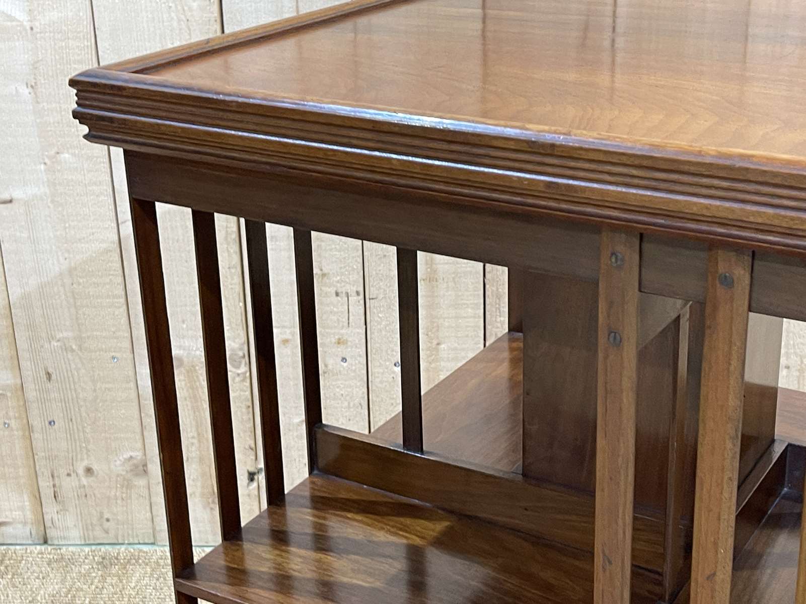 1930s mahogany revolving bookcase