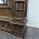 Large Renaissance-style mirror in solid walnut