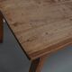 Antique Elm Early 20th Century French Rustic Farmhouse Dining Table
