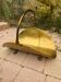 Panier à bûches en laiton, pieds griffe, années 1960