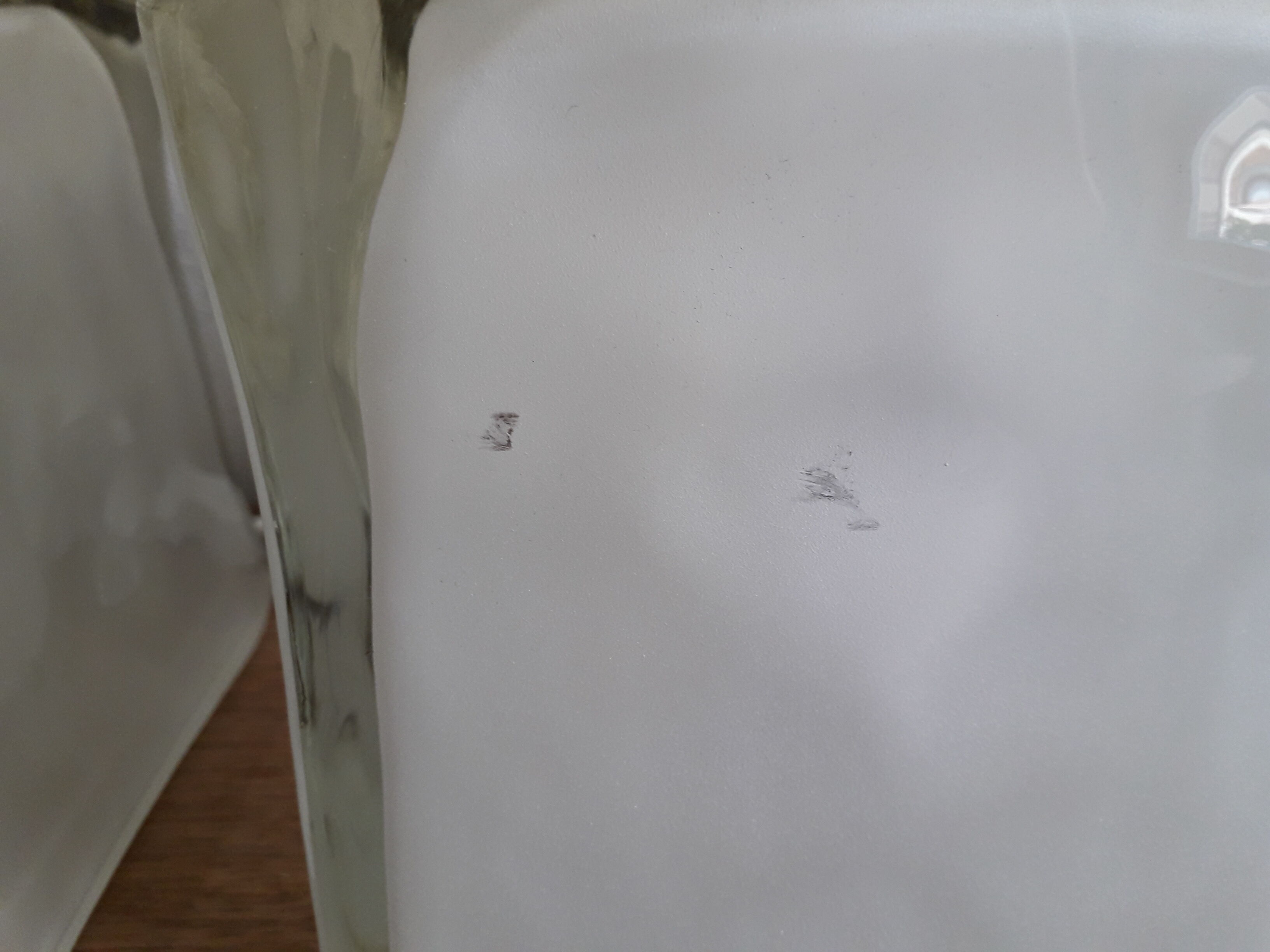 Ikea lamp ice cube frosted glass vintage