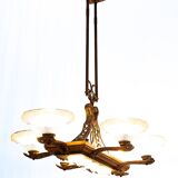 Art Deco Ezan liner chandelier
