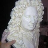Large patinated Vauban bust