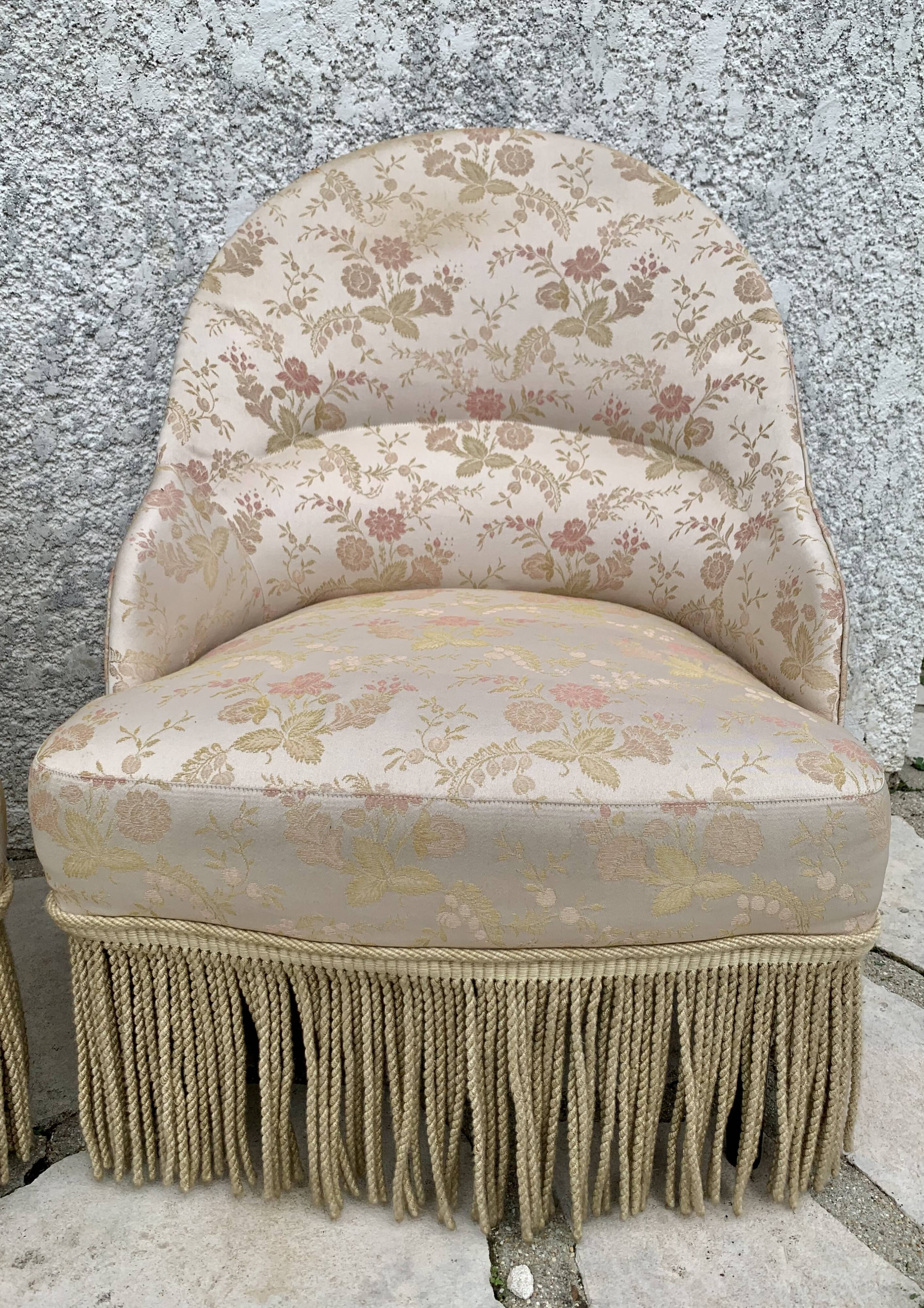 Pair of vintage toad chairs