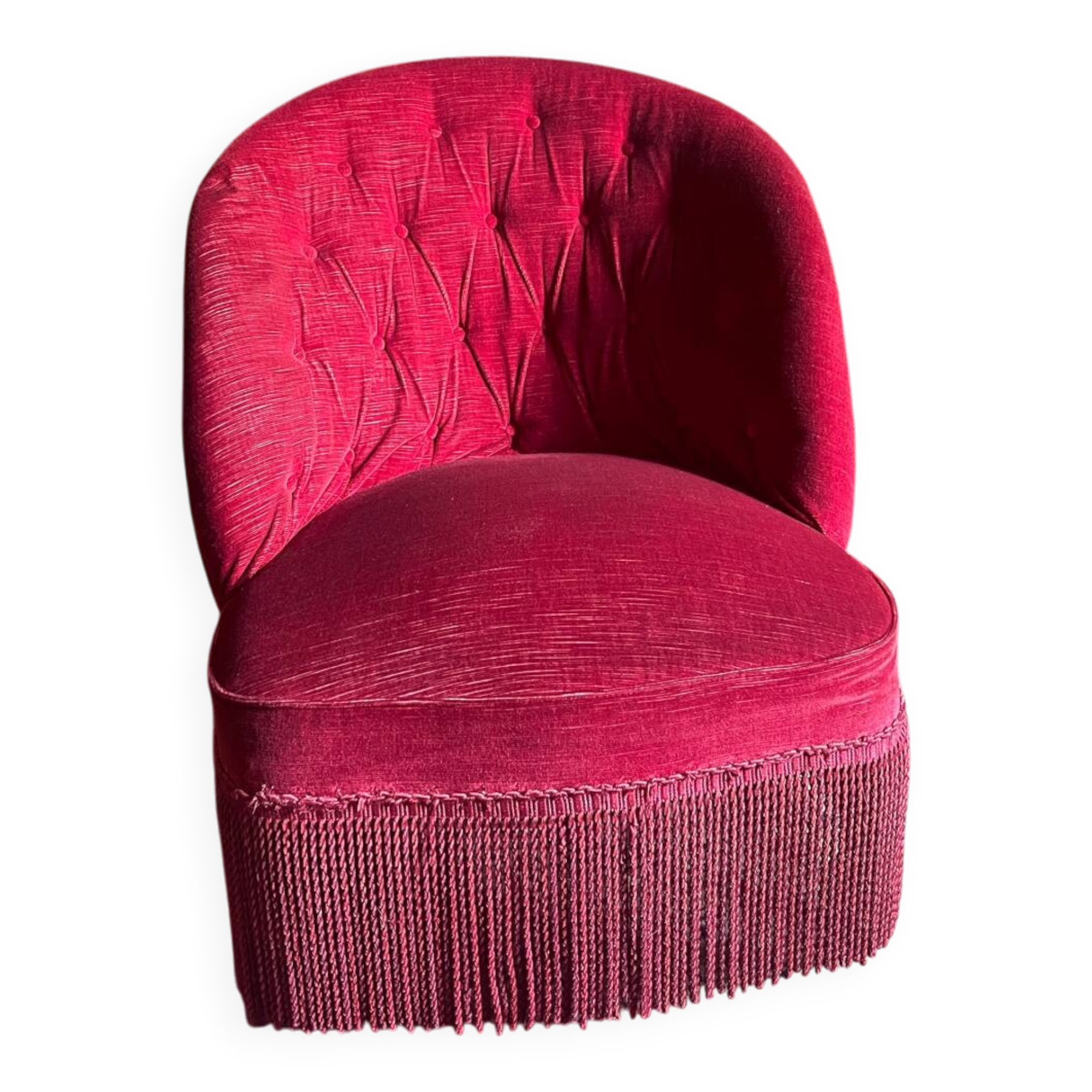 Upholstered toad chair