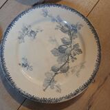 8 antique ironstone dinner plates