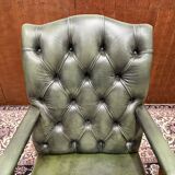 English Chesterfield Green Office Chair
