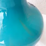 Blue opaline vase