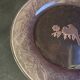 Plat de service – cristal rose moulé - suede