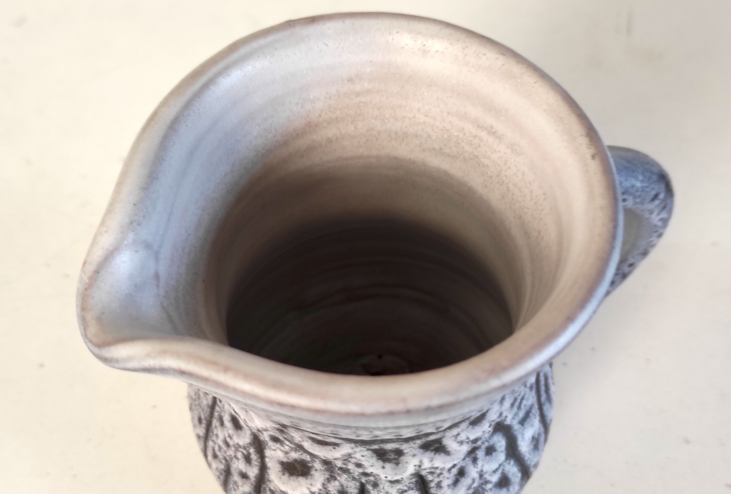 Ceramic pitcher by Jean Austruy, Vallauris, 50s/60s