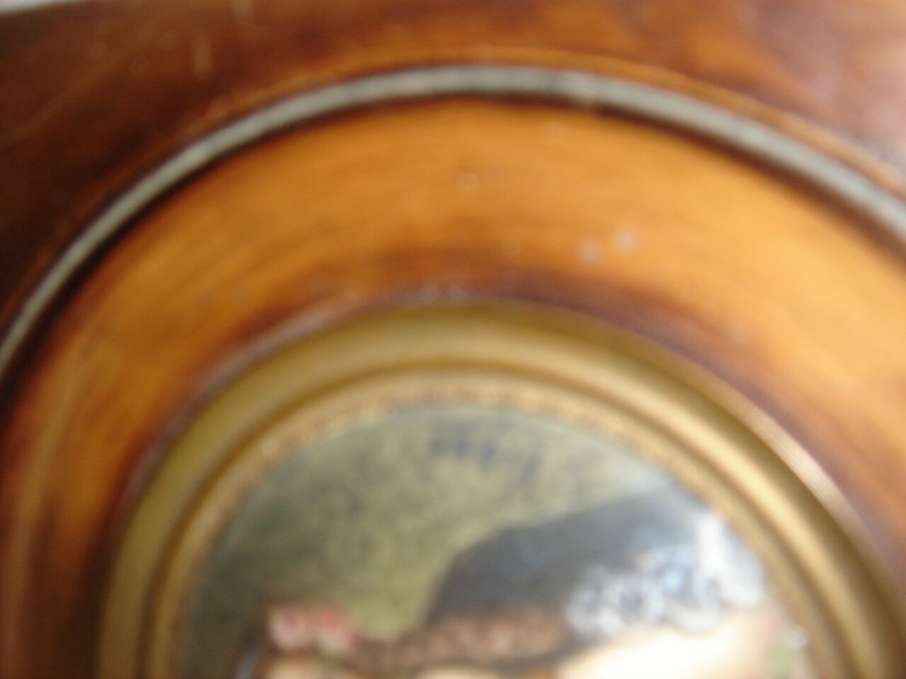 Miniature portrait of woman signed Vigué