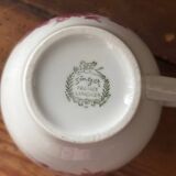 Superb Singer Limoges pink floral porcelain cup