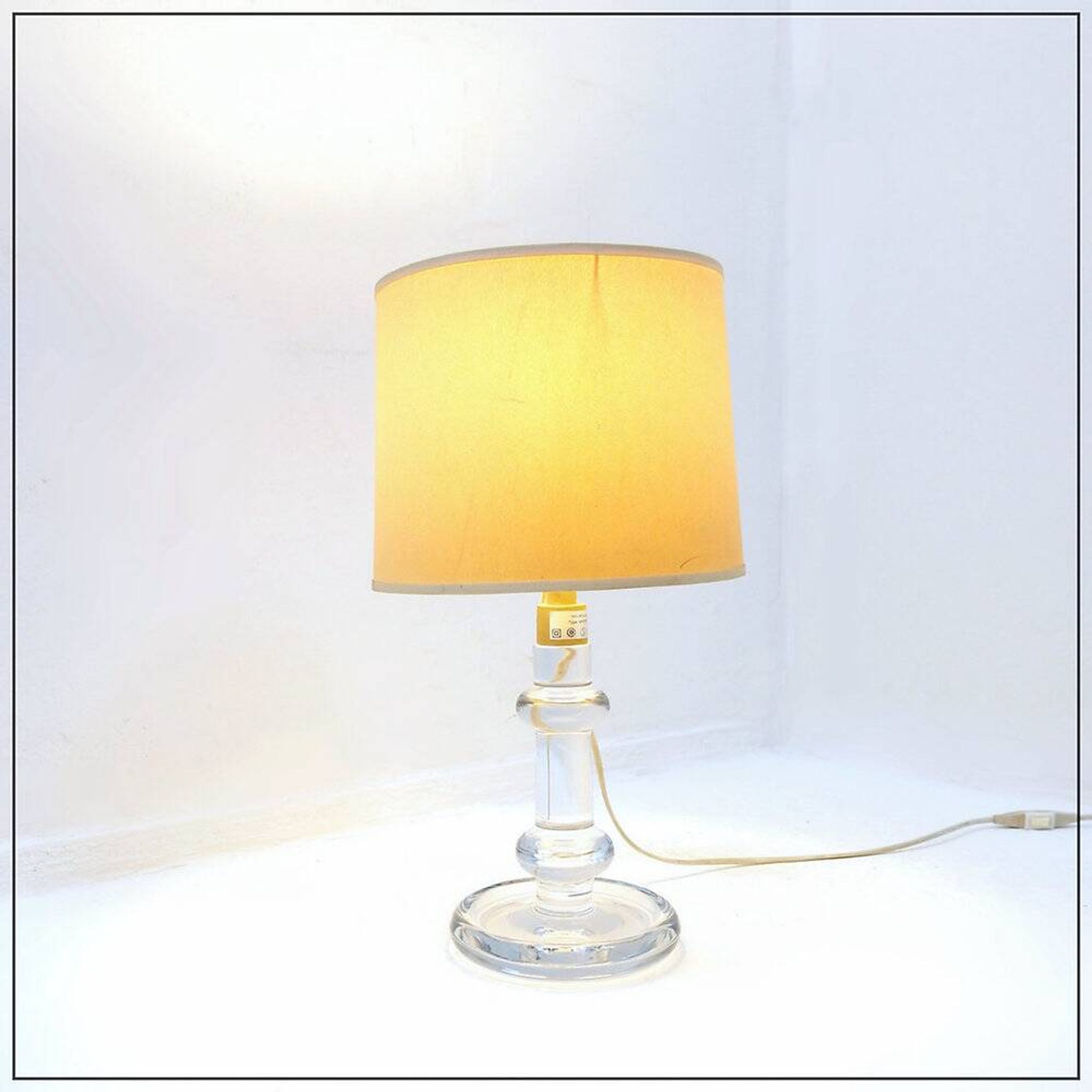 Sheraton glass table lamp, by Michael Bang for Holmegaard - 1970s