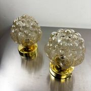 Pair of bubble glass sconces – Helena Tynell style, Germany 1970s