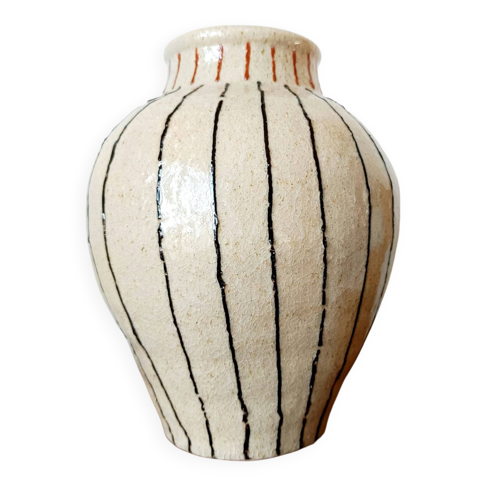 Brutalist ceramic vase