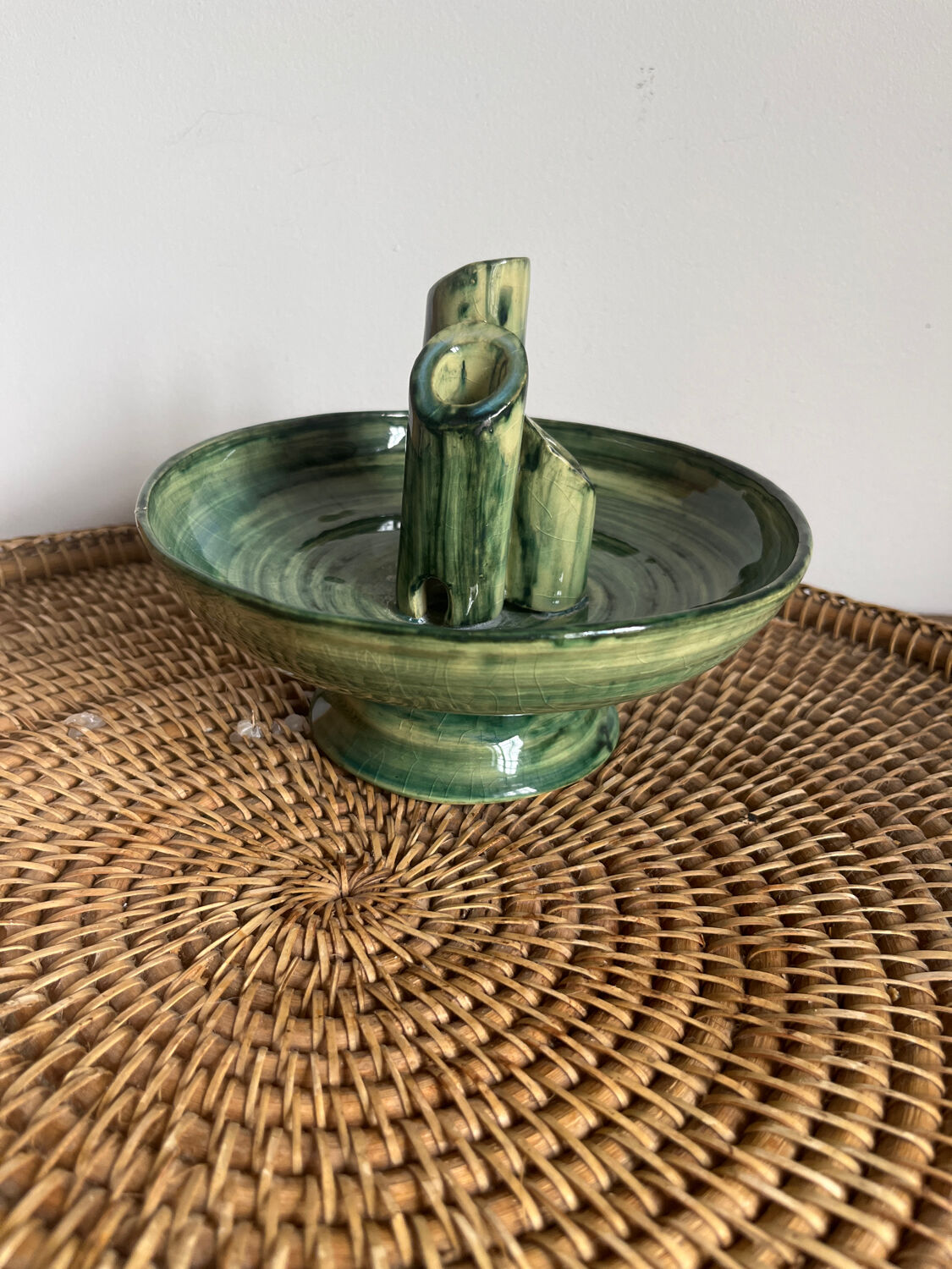 Cut ceramic vase