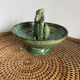 Cut ceramic vase