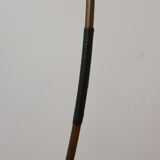 Dutch Curved Mid-Century Floor Lamp with Mercury Shade