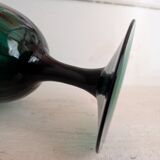 Green chalice vase from the 1970s.