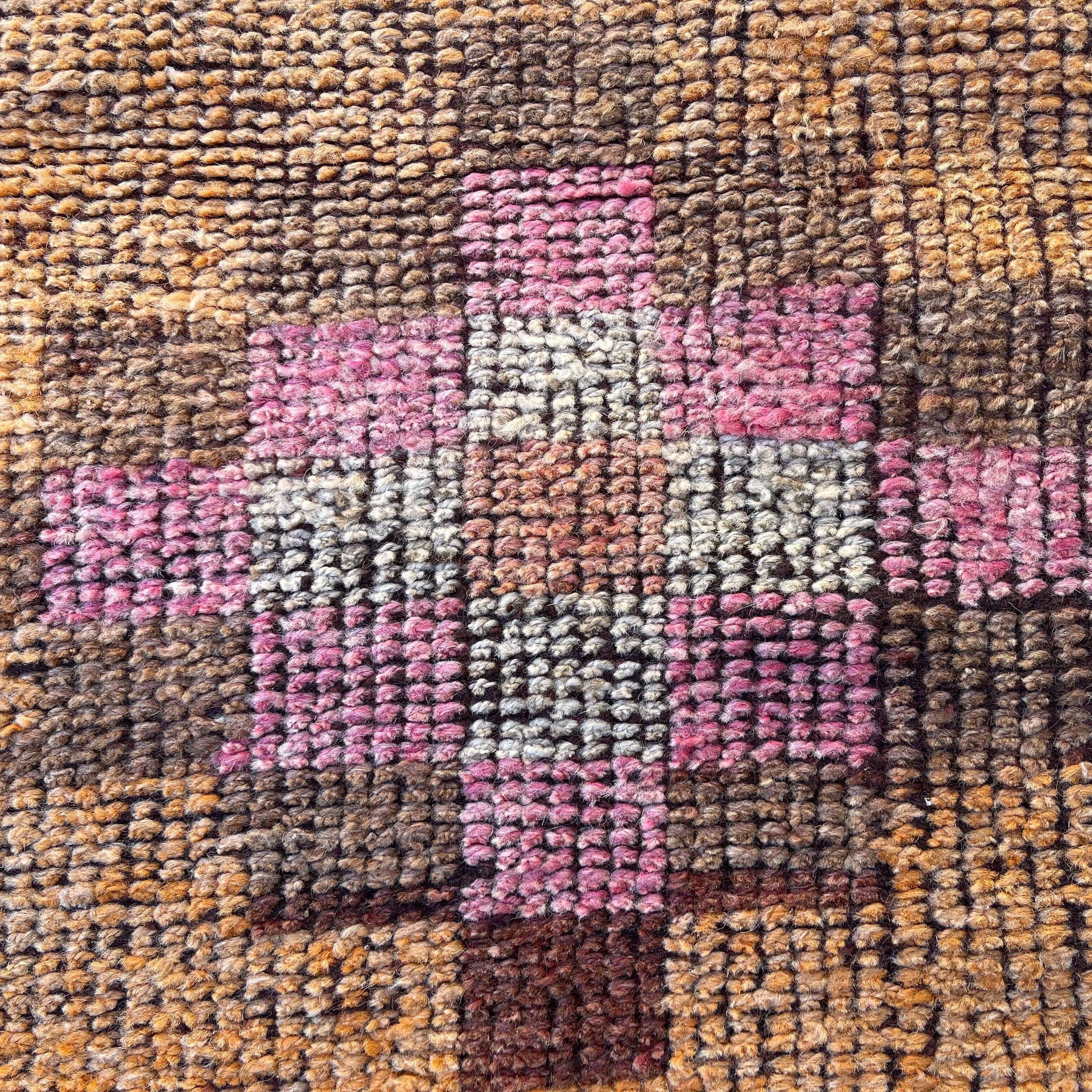 Tapis kurde vintage, 110 x 95 cm