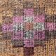 Tapis kurde vintage, 110 x 95 cm