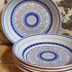 Five vintage MBFA PORNIC ceramic soup plates Daphné service