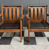 Set Teak Danish chairs by Jull Kristensen 1960s