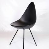Set Of Four Dining Chairs Model 3110 Made In Black By Arne Jacobsen For Fritz Hansen From 2016s