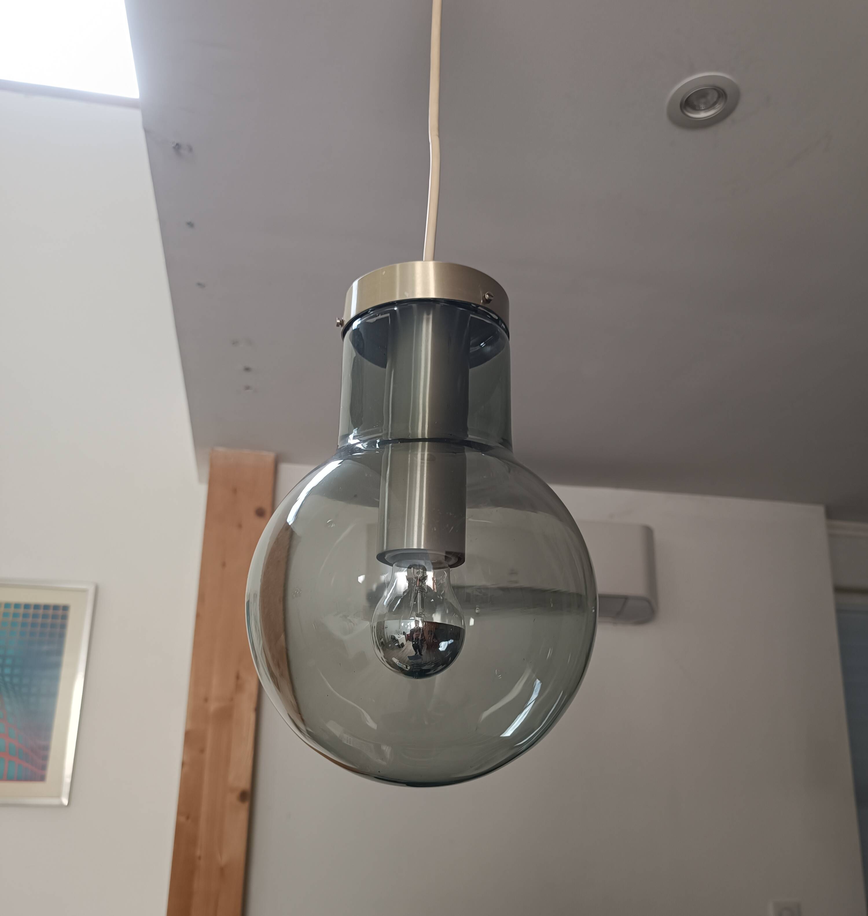 Lampe suspendue Bulb par Frank Ligtelijn pour Raak 1970s