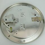 limburg CEILING LIGHT model A668 2982 amber glass structured glass 1970s